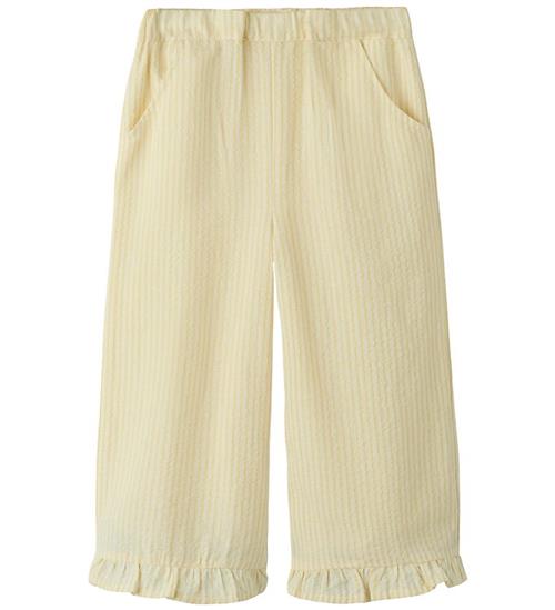 Lil Atelier Bukser - Wide - NmfFolly - Coconut Milk/Sahara Sun