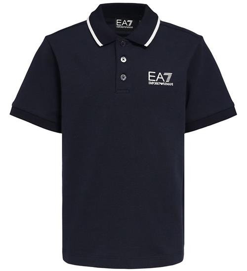 EA7 Polo - Armani Blue m. Hvid