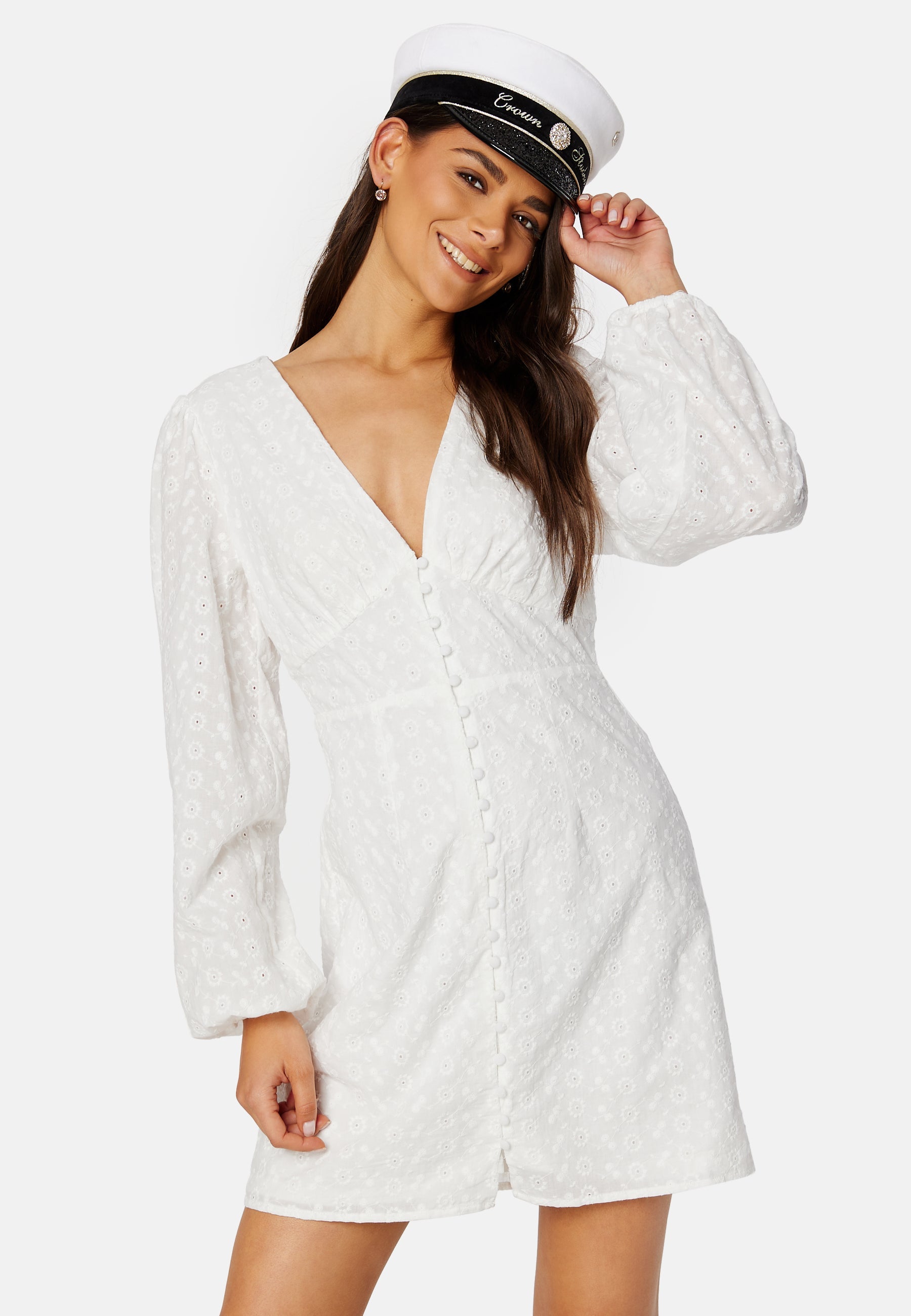 VILA Malina Puff Sleeve Short Dress