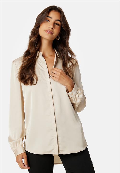VILA Ellette Satin L/S Shirt