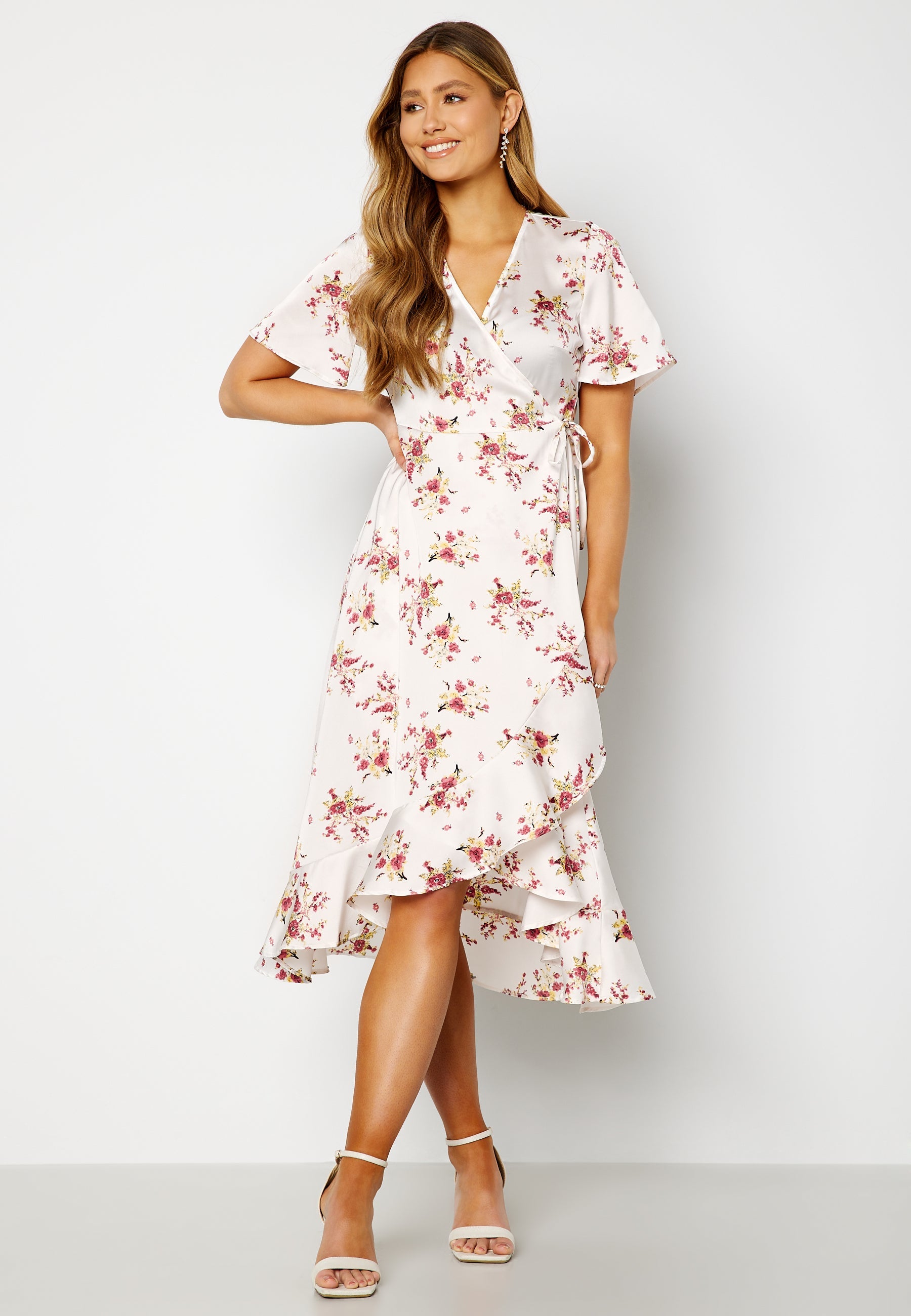 BUBBLEROOM Pauletta Wrap Dress