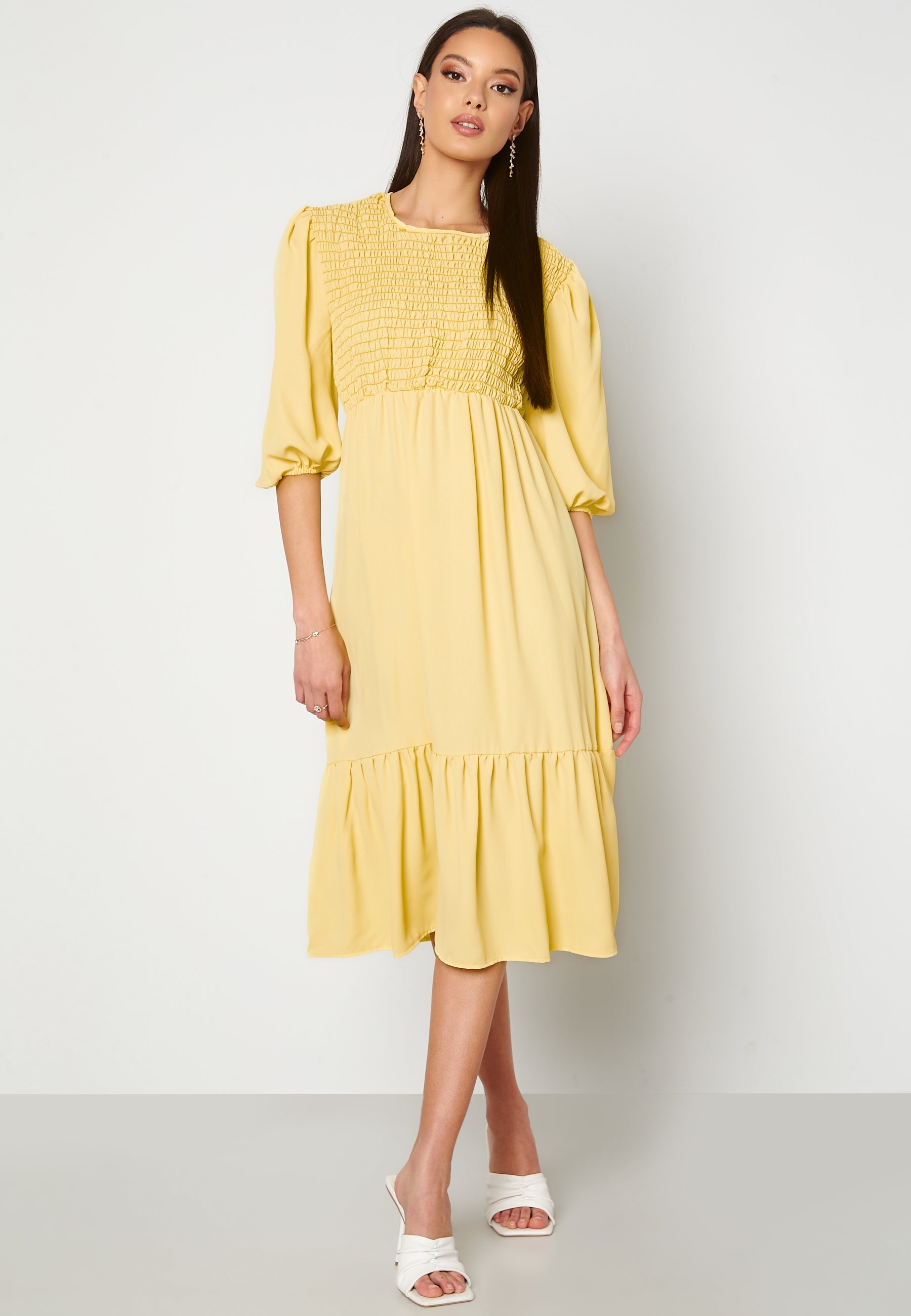 John Zack Smock Midaxi Dress