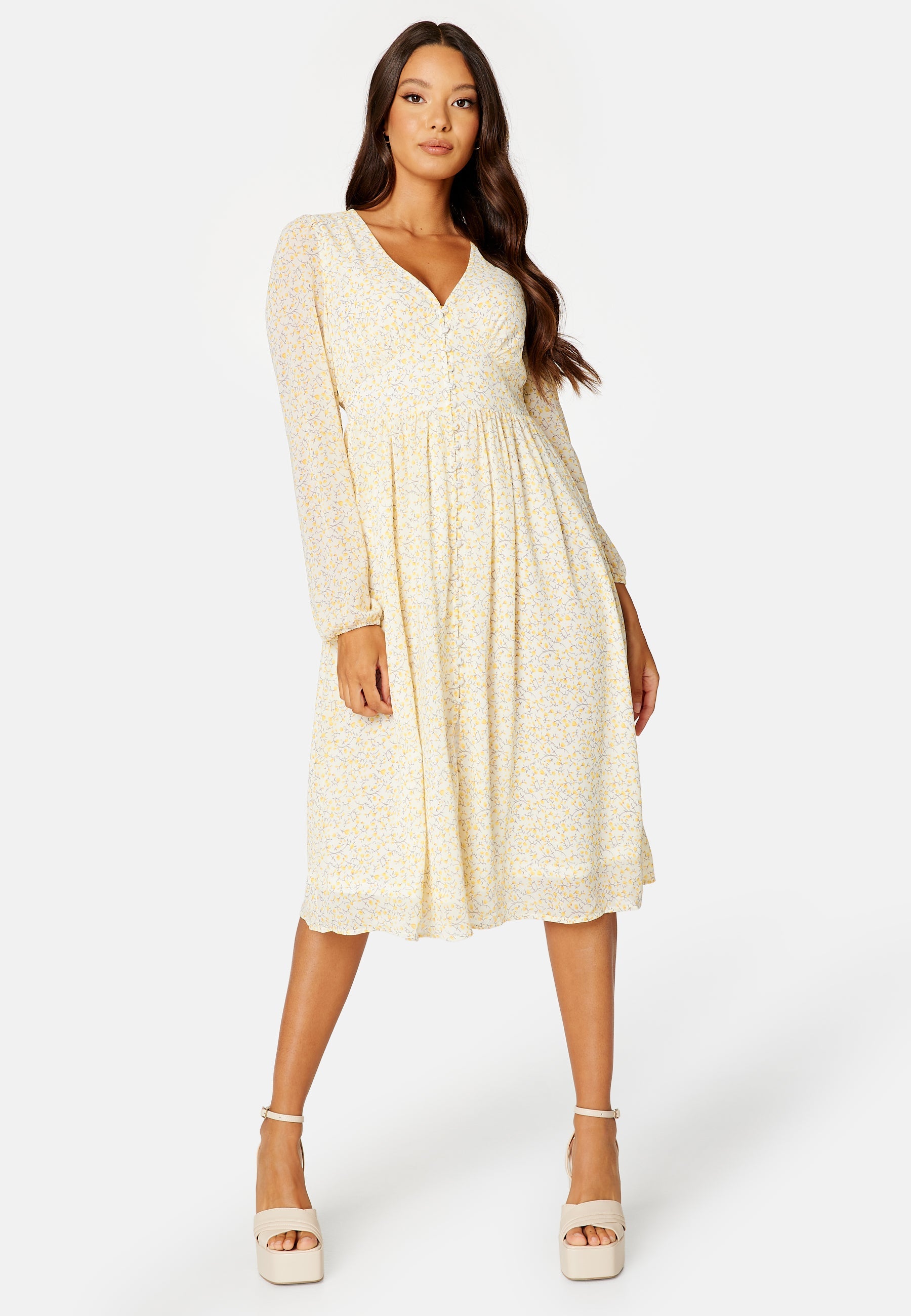 ONLY Amanda L/S Midi Dress