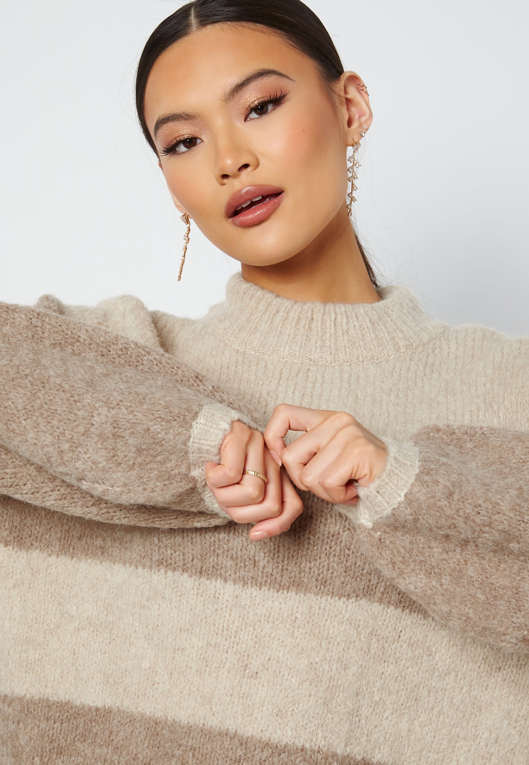 Pieces Fania LS O-Neck Wool Knit
