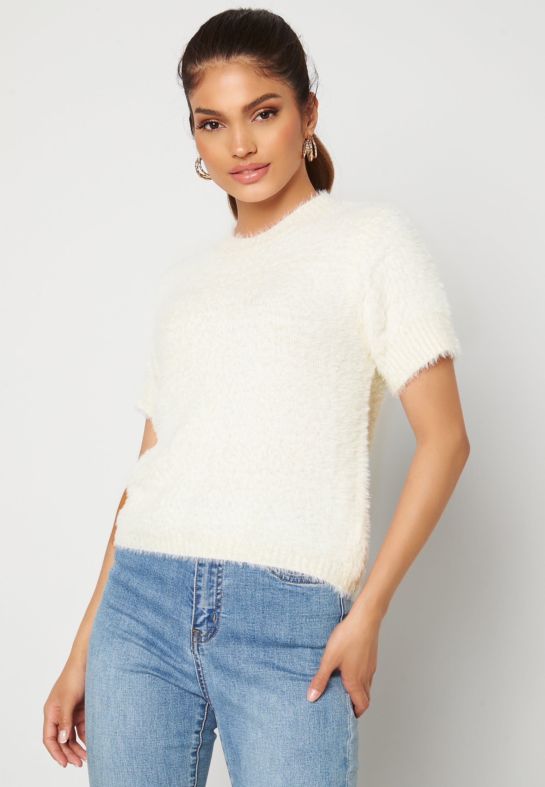 Bubbleroom Fluffy Knit Top