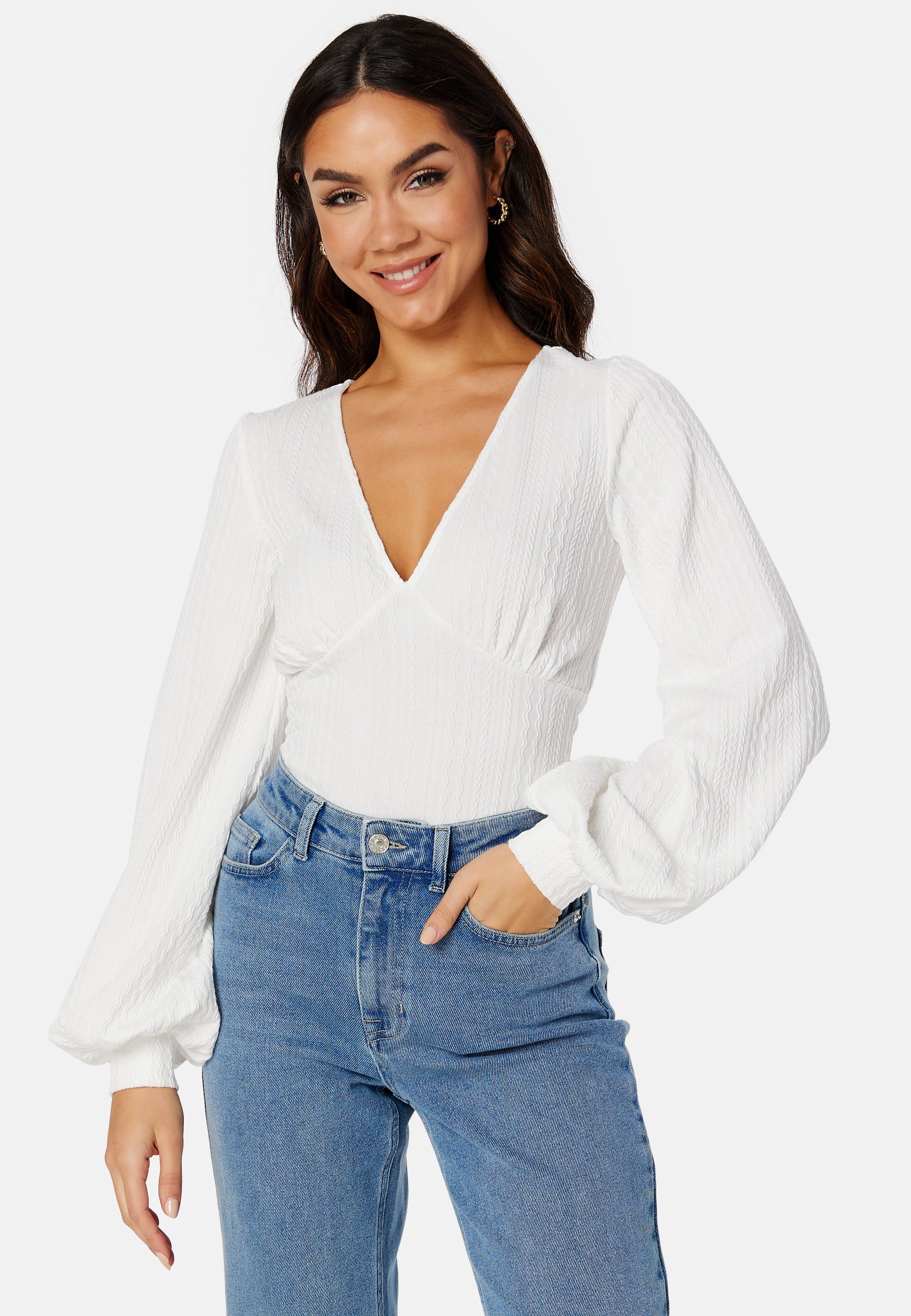 BUBBLEROOM Sybel puff sleeve top