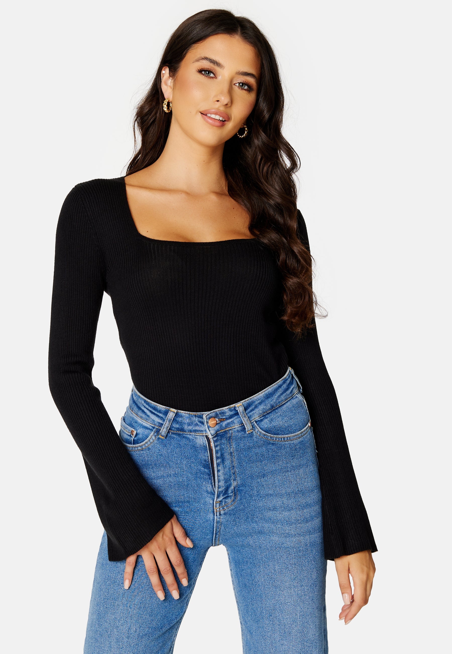 VILA Popsa Squareneck Knit Top