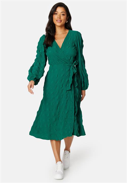 BUBBLEROOM Triniti midi wrap dress
