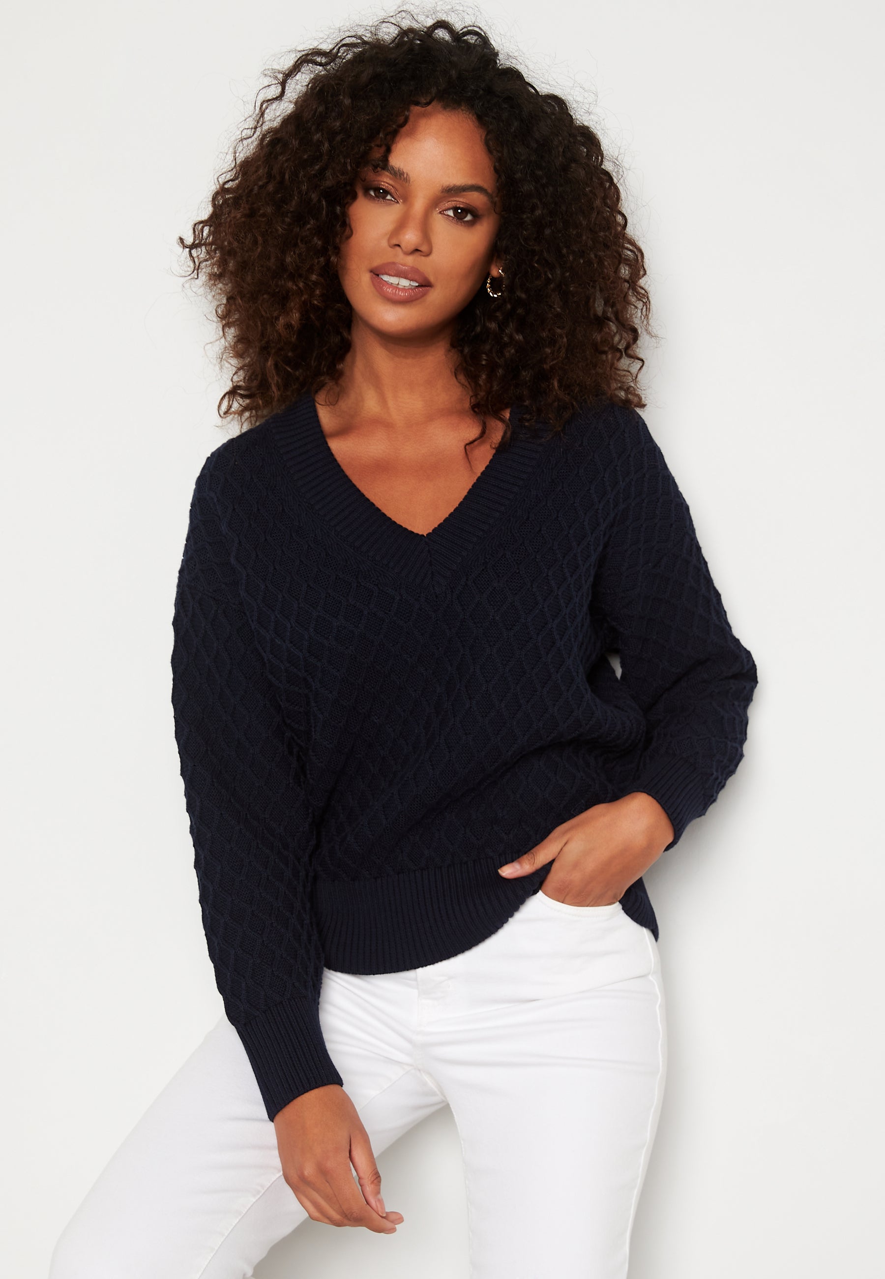 GANT Texture Cotton V-Neck