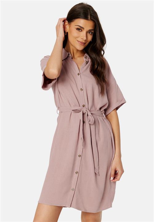 Pieces Pcvinsty Linen Shirt Dress