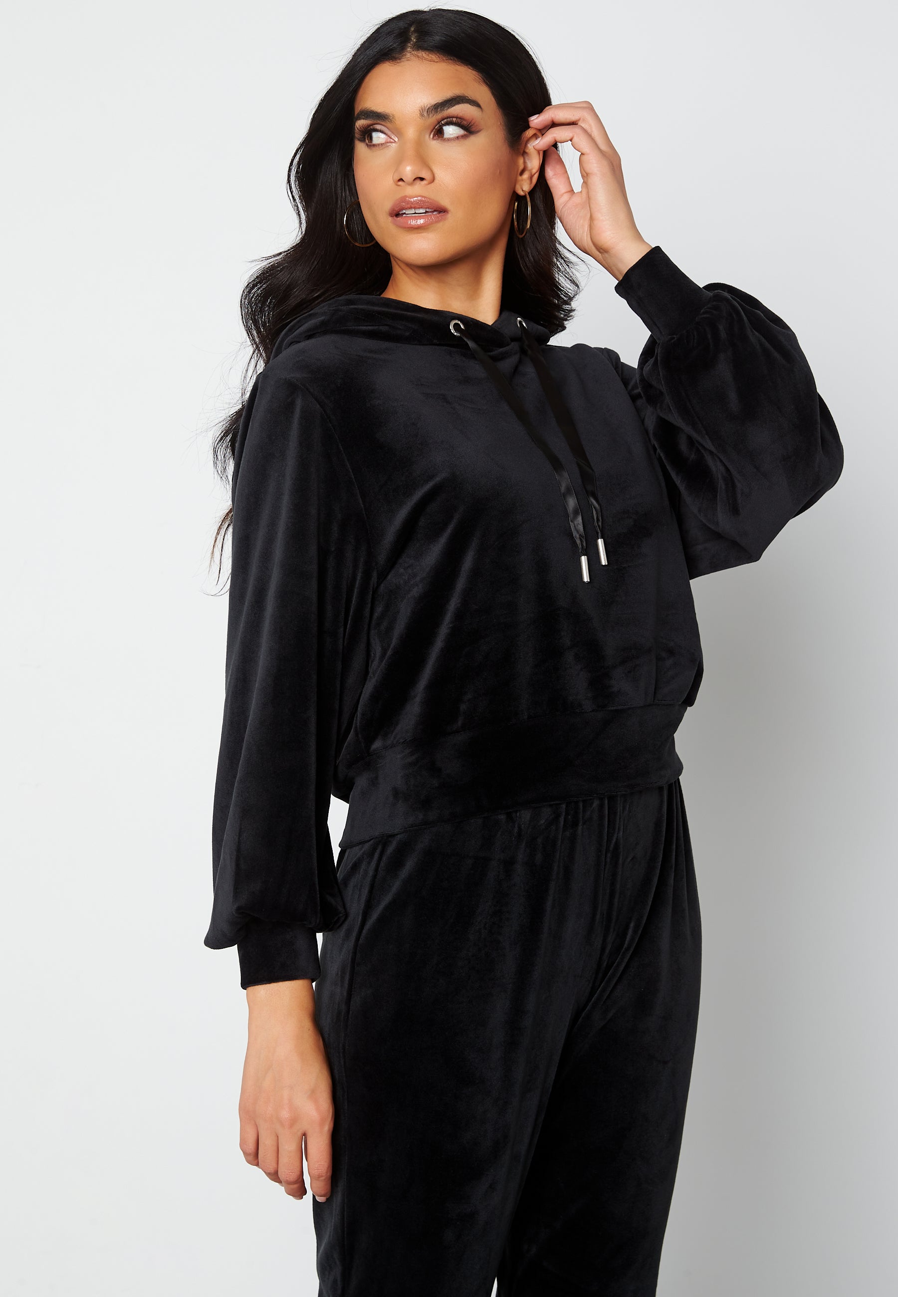 ONLY Laya L/S Hood Velvet