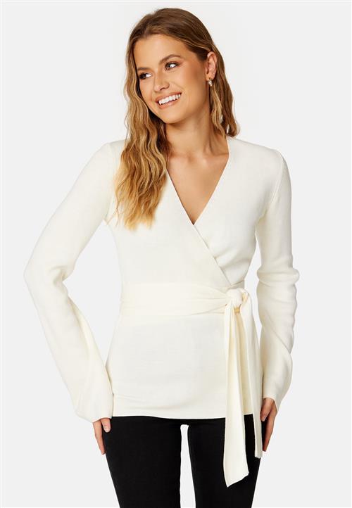 BUBBLEROOM Samantha knitted wrap top