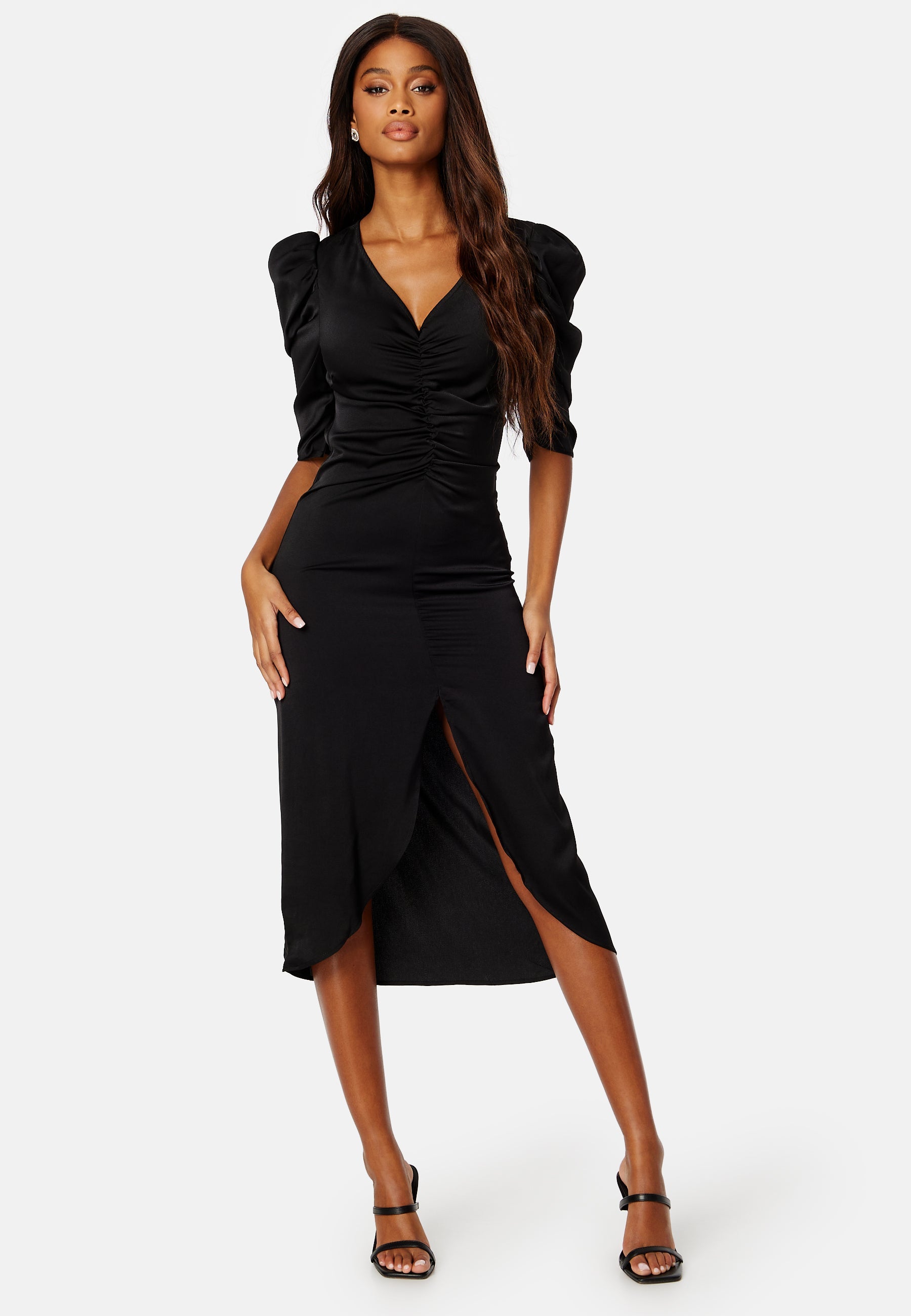 VILA Marianna V-Neck Midi Dress