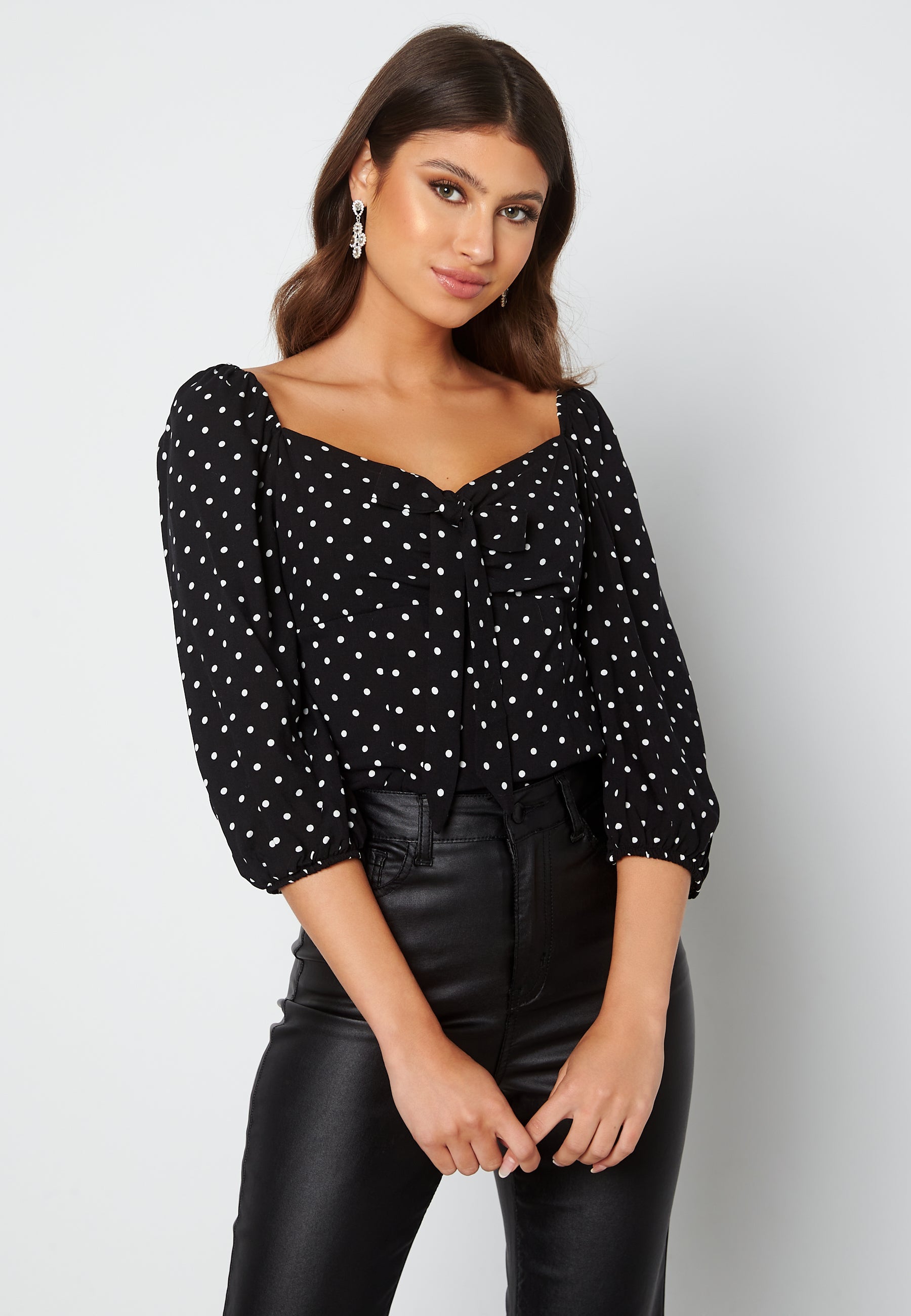 Trendyol 3/4 Sleeve Dot Blouse