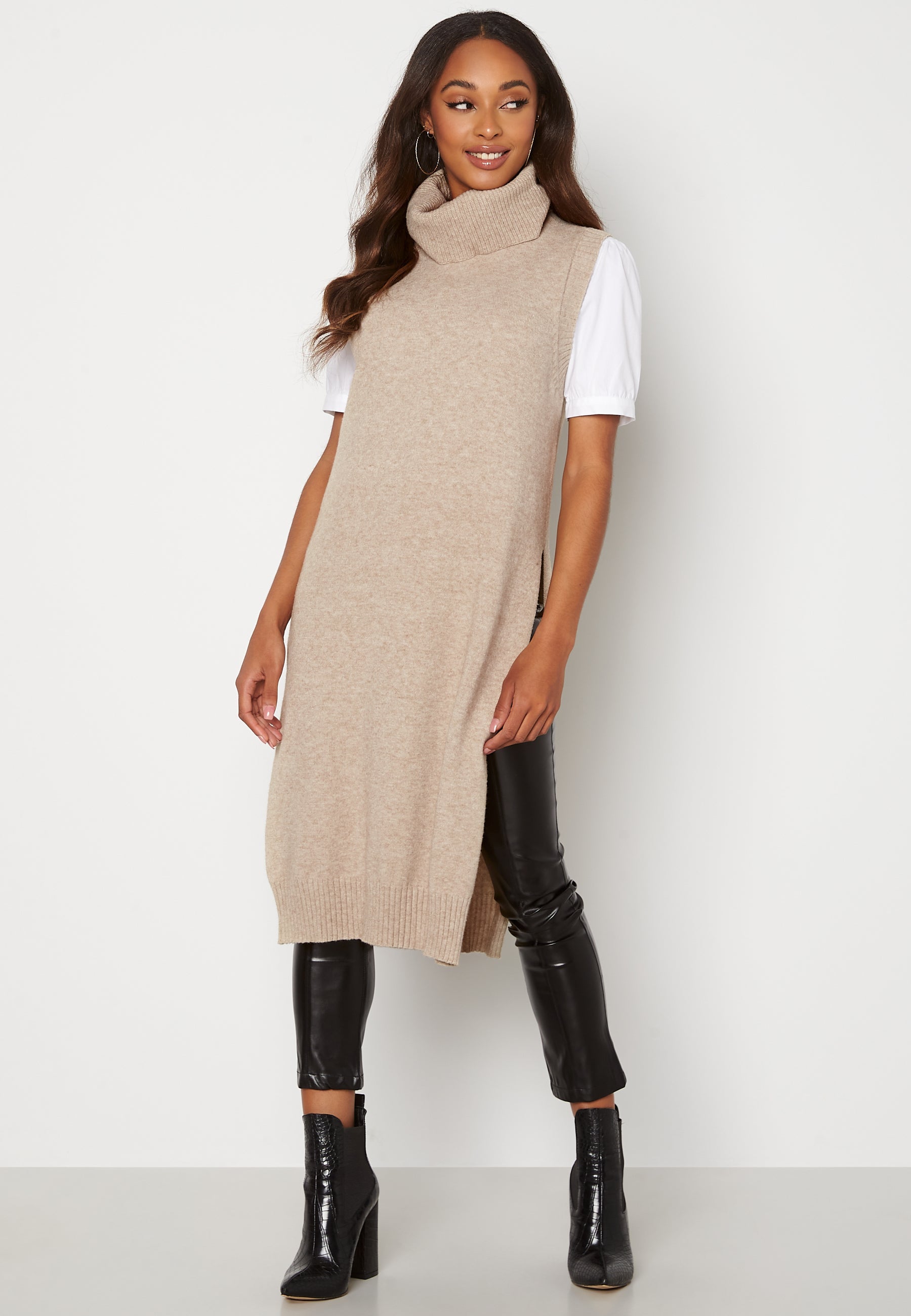 VILA Ril Long S/L Knit Vest