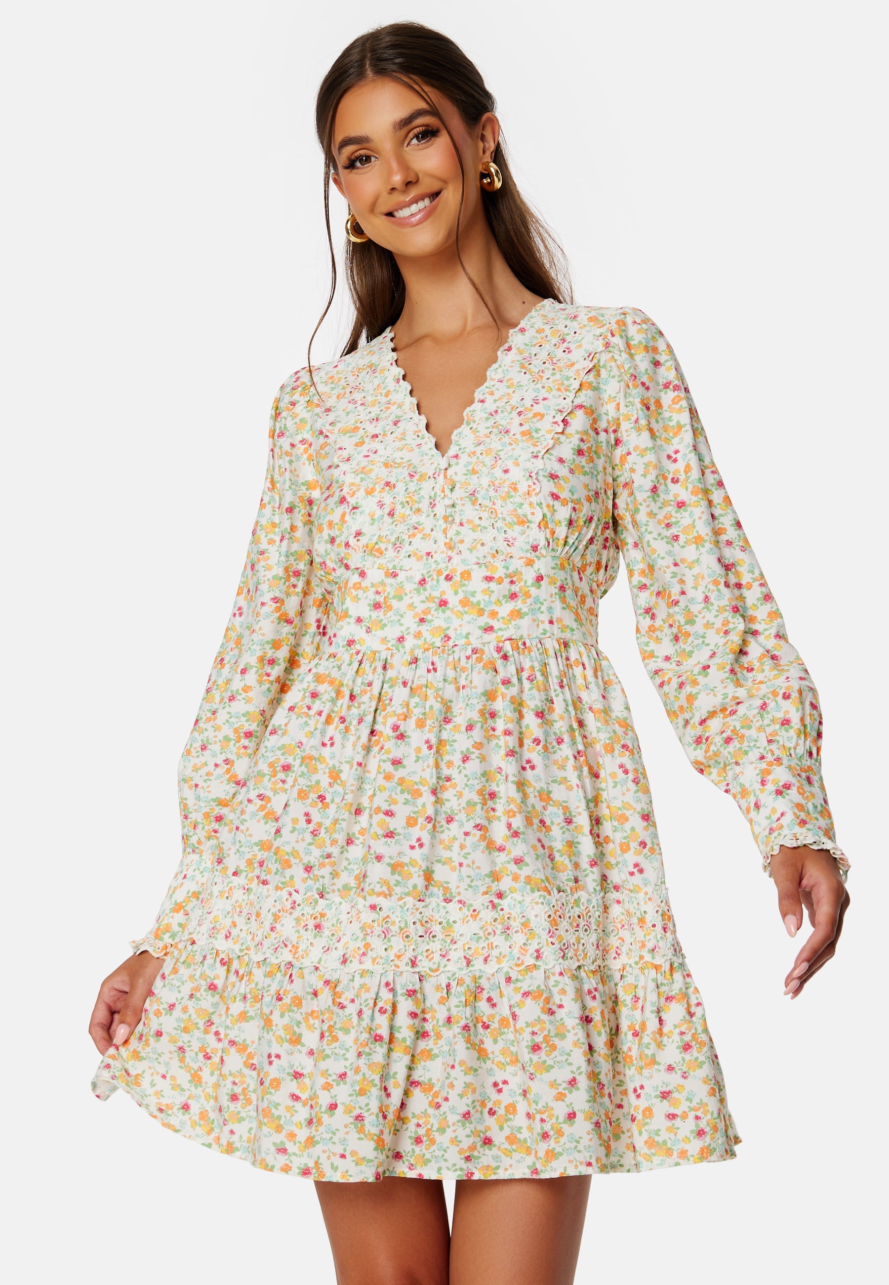 VERO MODA Svea L/S Detail Short Dress