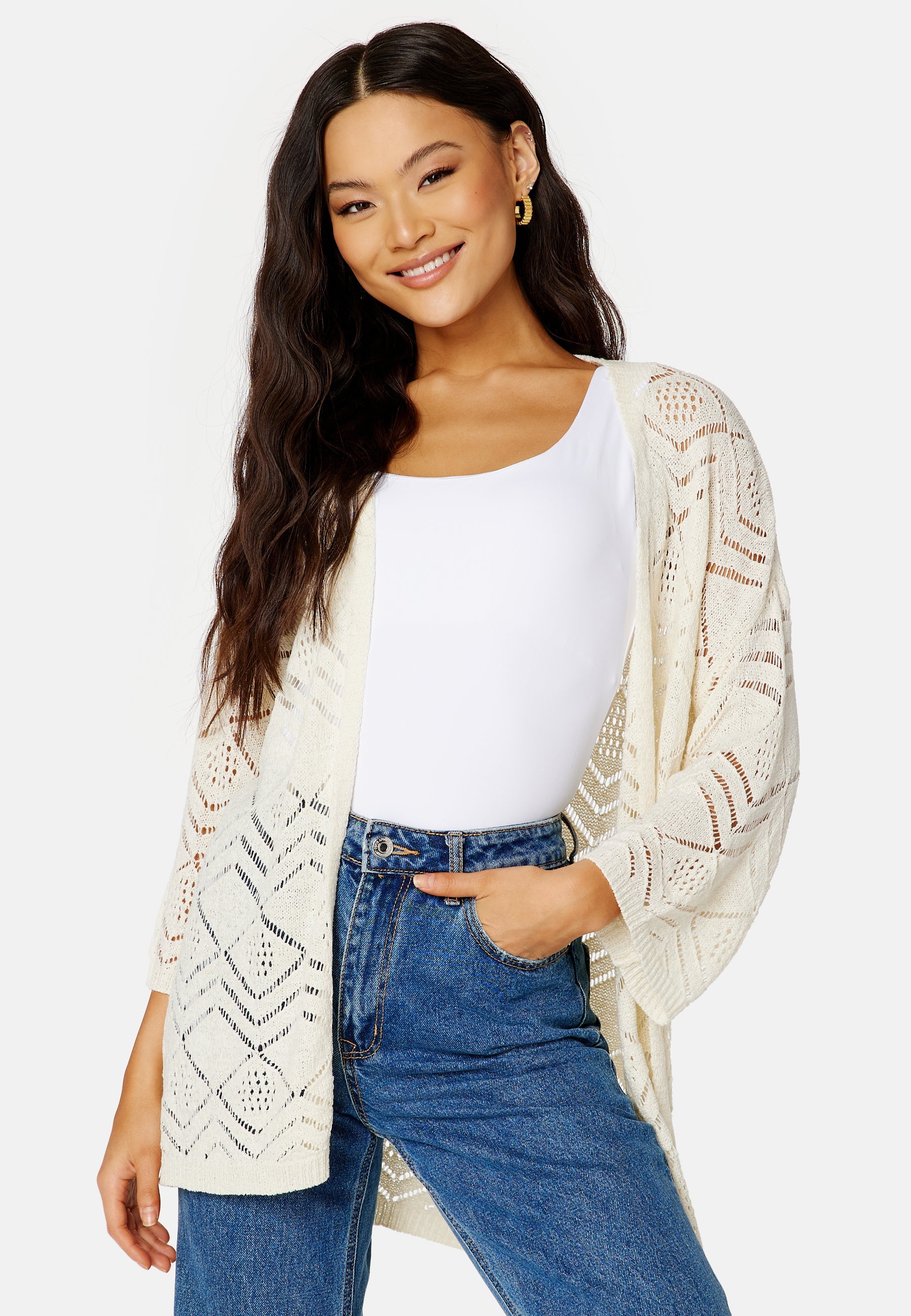 JDY Kofia 3/4 Kimono Knit