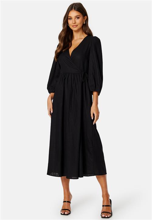 BUBBLEROOM CC Linen wrap dress