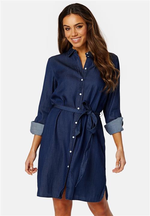 VILA Bista Denim Belt Dress