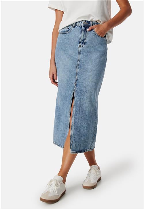 VILA Vipia new High Waist midi denim skirt