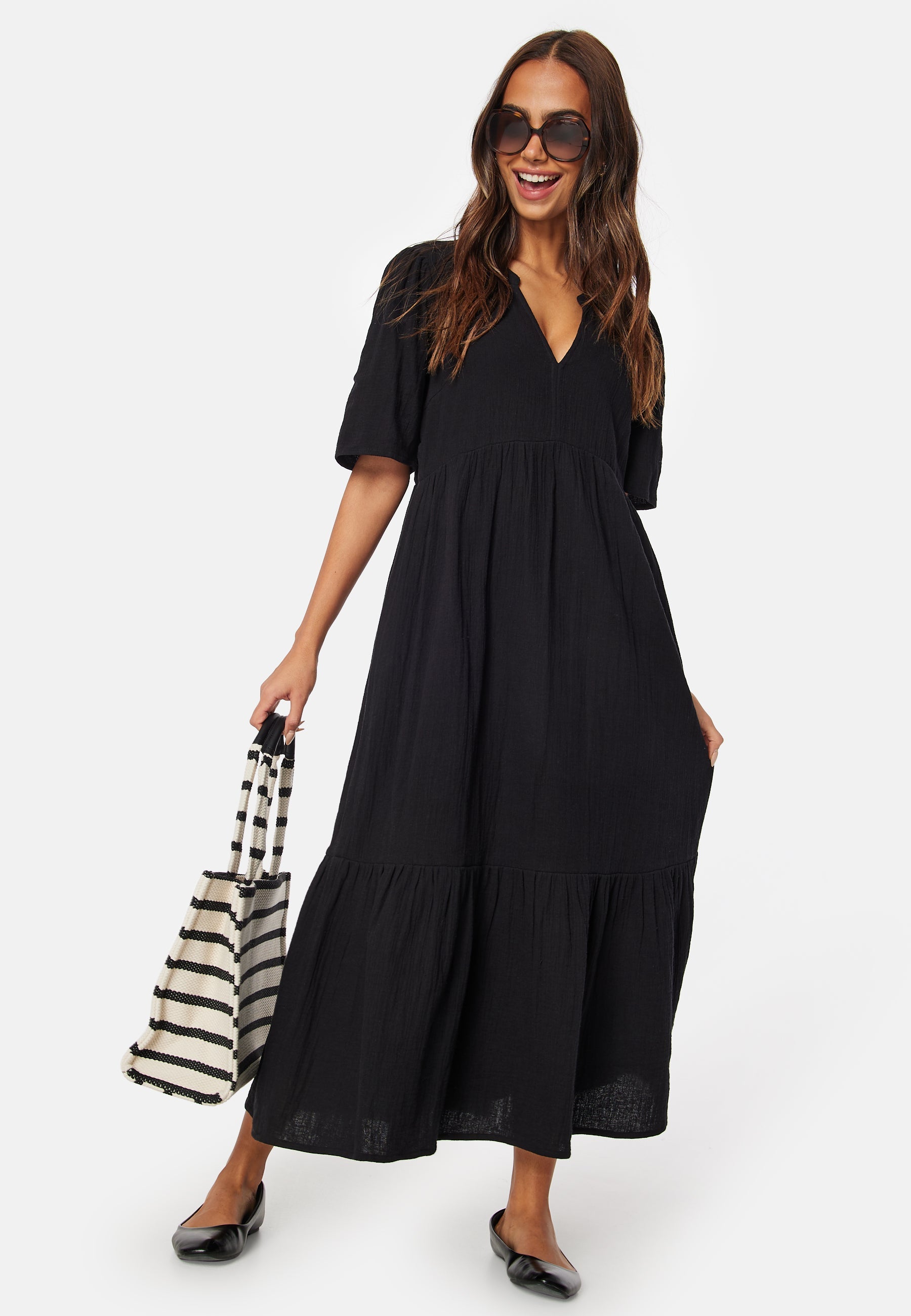 Happy Holly Maxi Cotton Gauze Dress