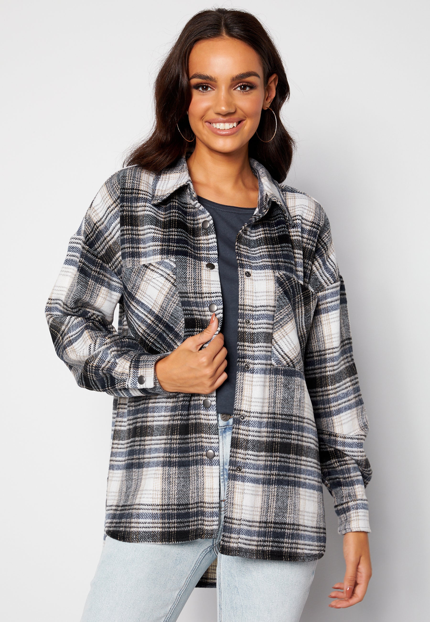 ONLY Pia L/S Plaided Shirt