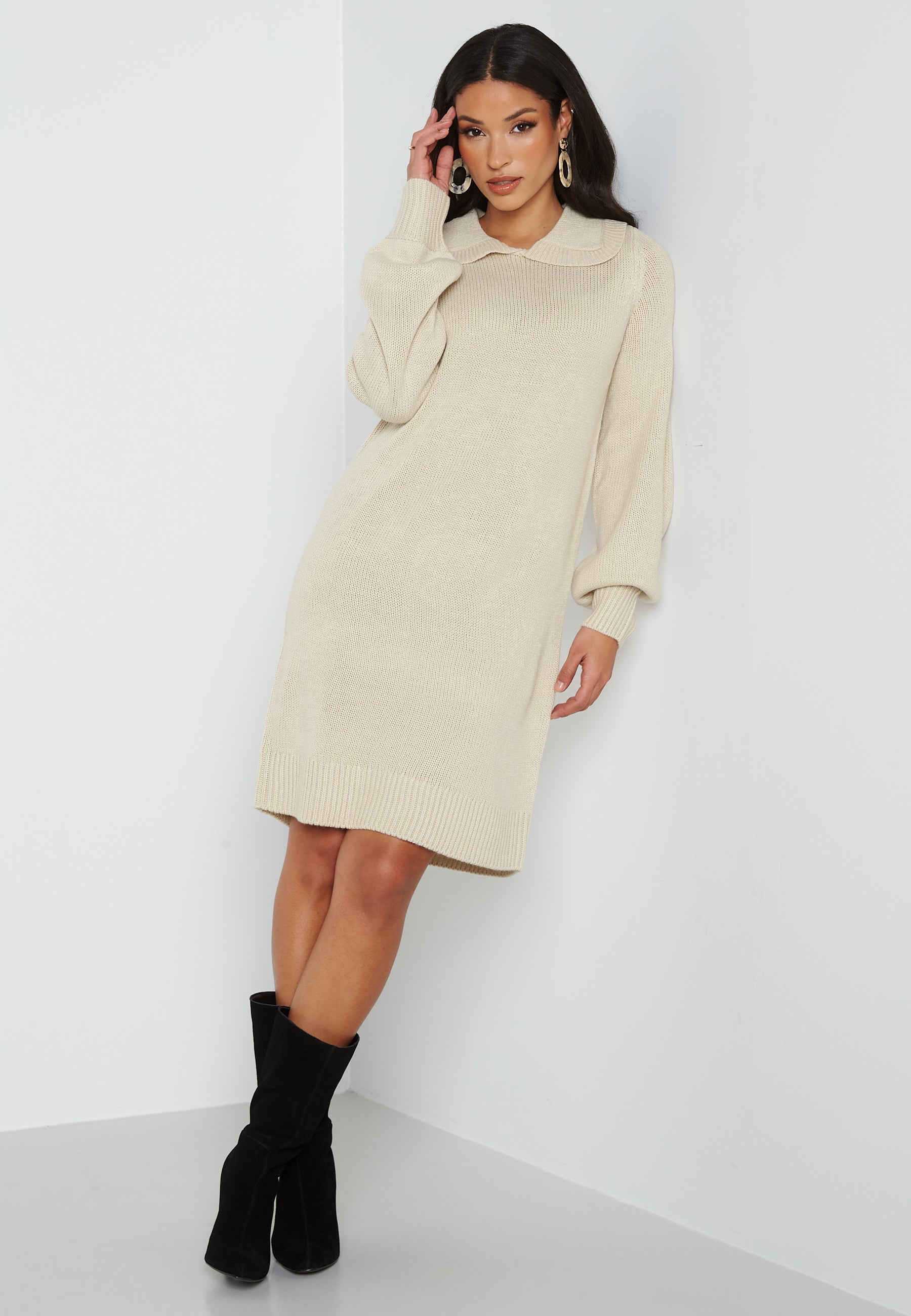 ONLY Lexa L/S Collar Dress Knit