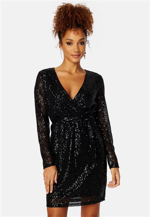 VILA Glitas L/S Wrap Dress