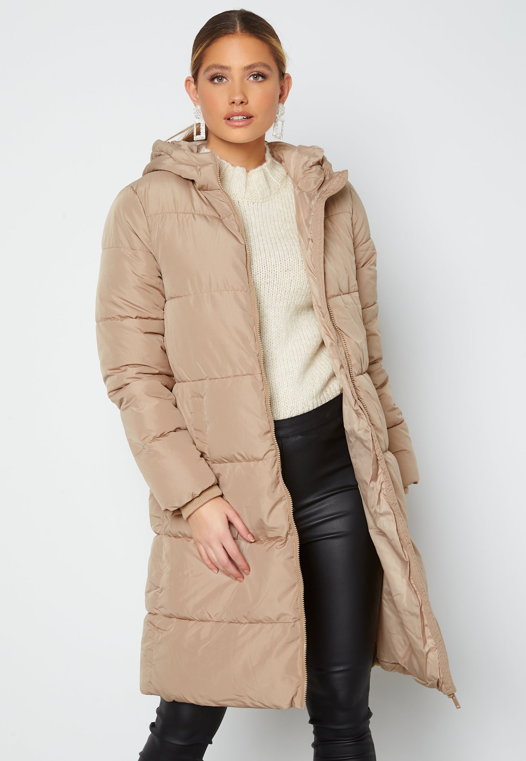 Pieces Pcbee New Long Puffer Jacket