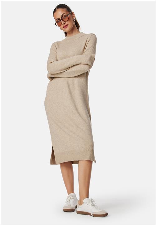 VILA Viril Crew Neck Midi Dress