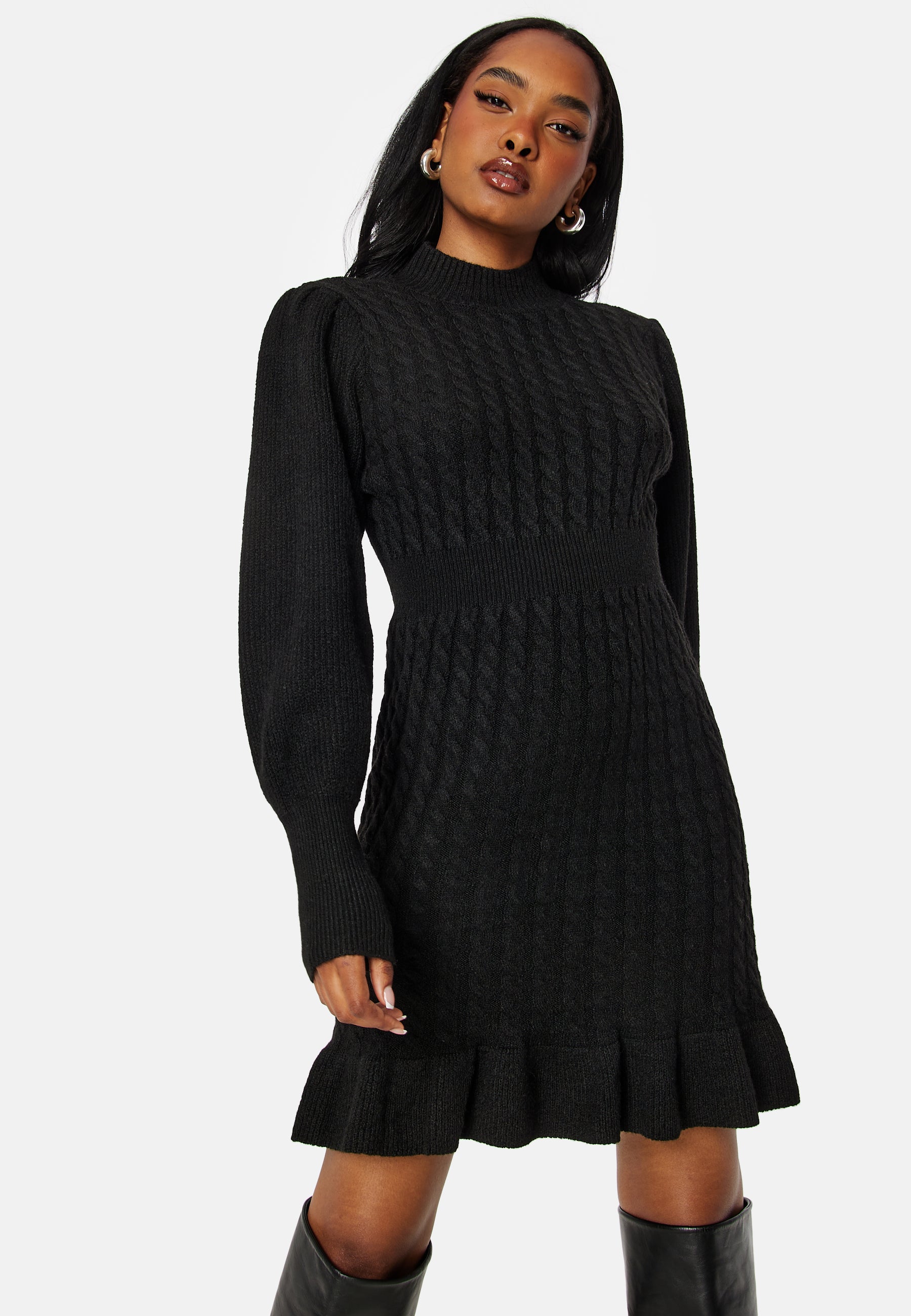 VERO MODA Awvera LS Short Knit Dress