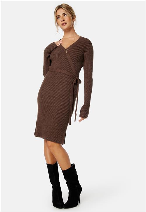 VILA Ril Wrap L/S Knit Dress