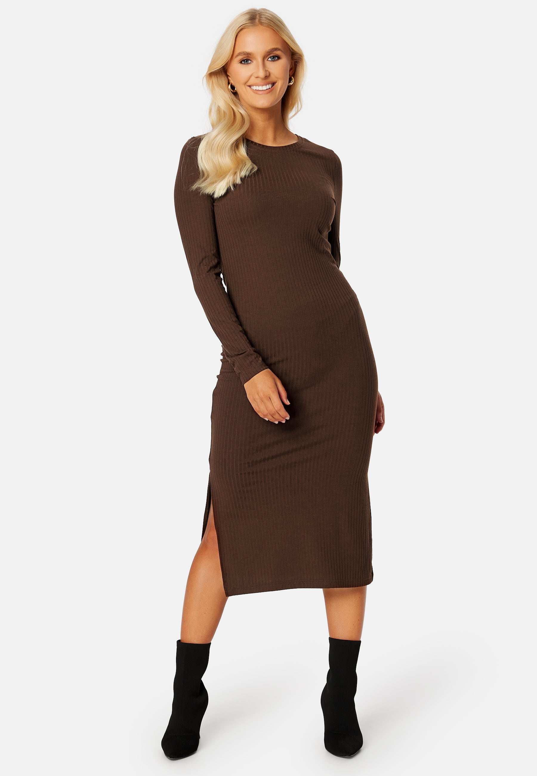 Pieces Kylie O-Neck Midi Dress