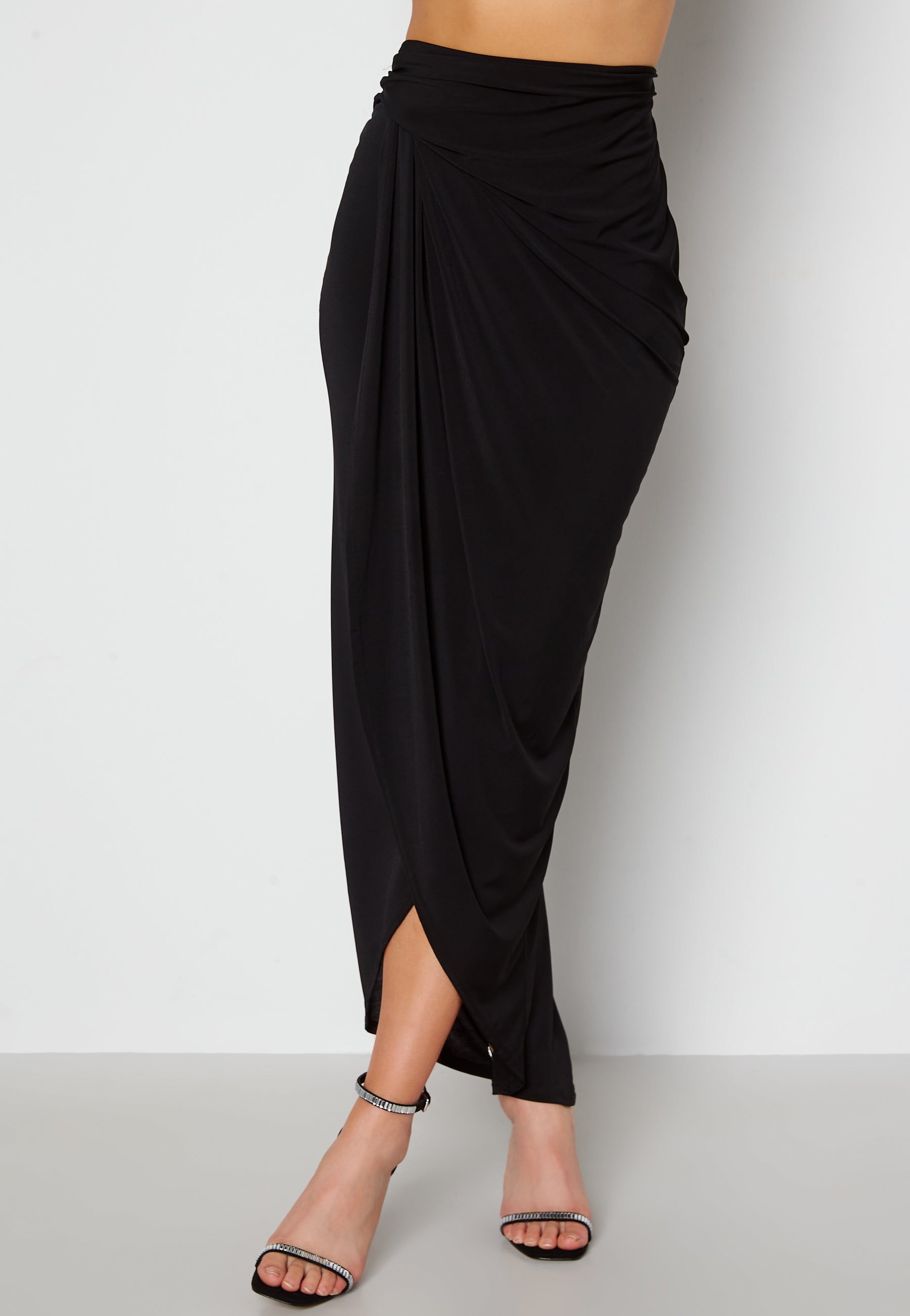 John Zack Rouched Maxi Skirt