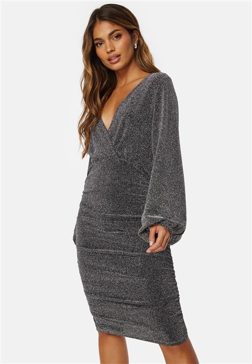 VILA Vicaro LS V-Neck Midi Dress