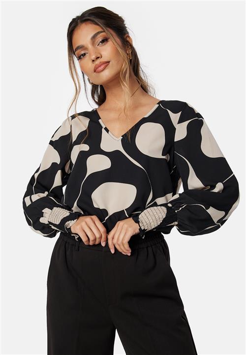 VERO MODA Vmlydia LS V-neck smock top