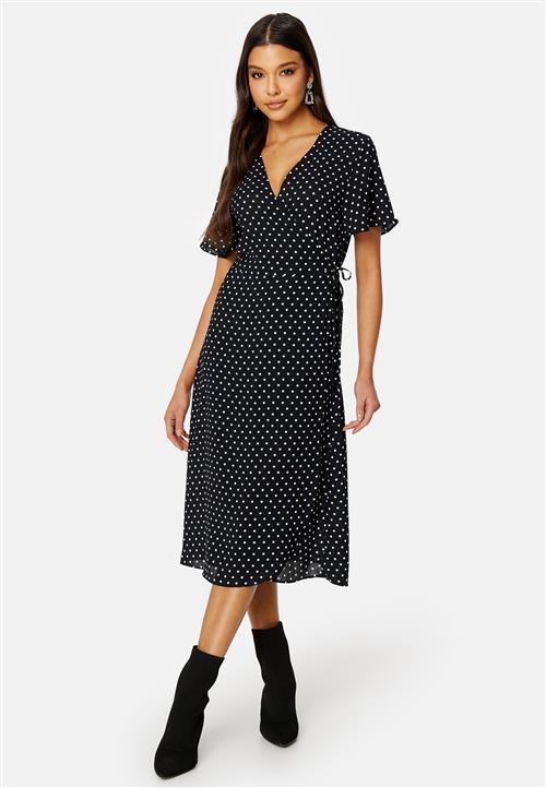 VILA Ninna S/S Wrap Midi Dress