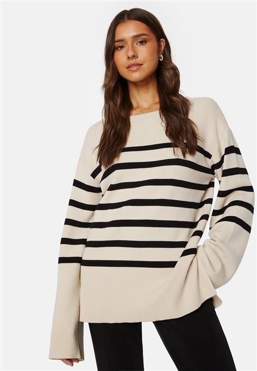 BUBBLEROOM Oversized Striped Knitted Sweater
