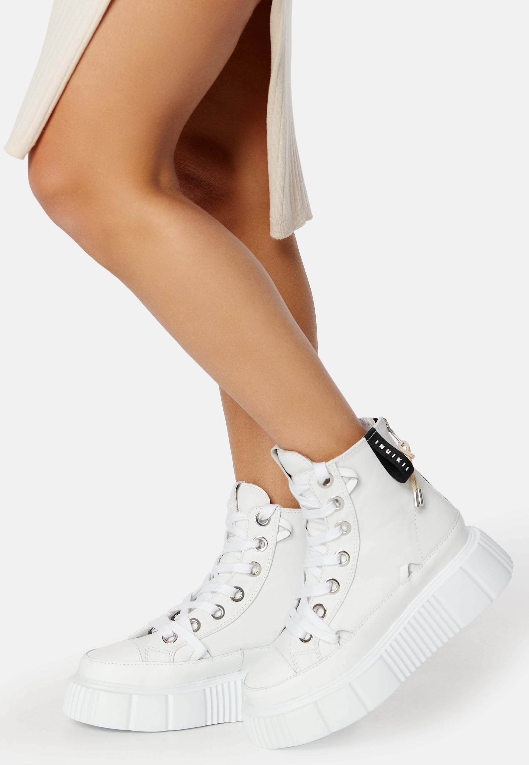 INUIKII Matilda Leather High Sneaker