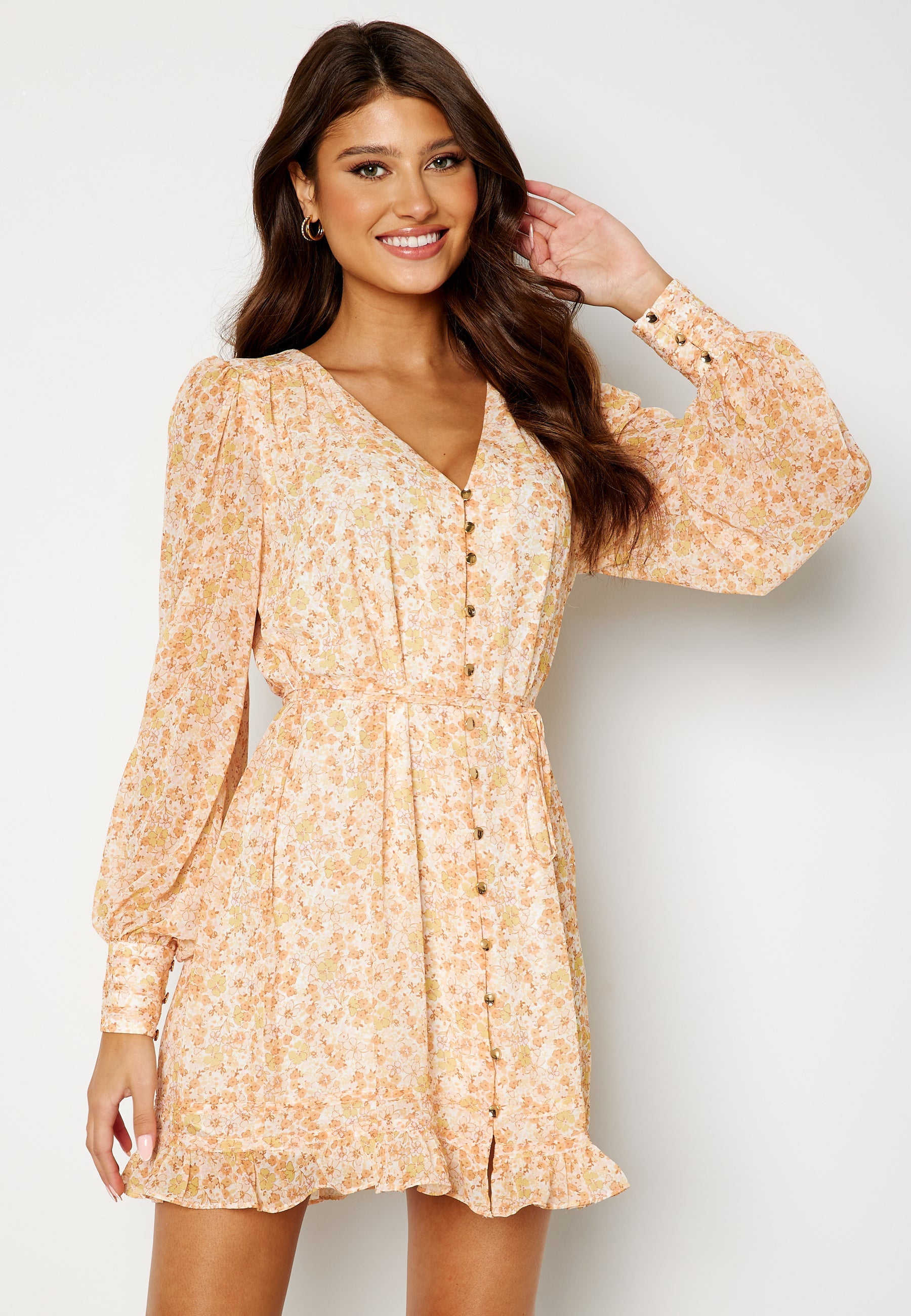 FOREVER NEW Teagan Tie Waist Skater Mini Dress