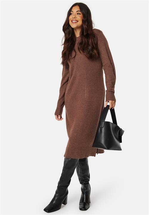 VILA Viril Crew Neck Midi Dress