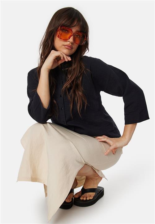 VILA Vilania button 3/4 shirt