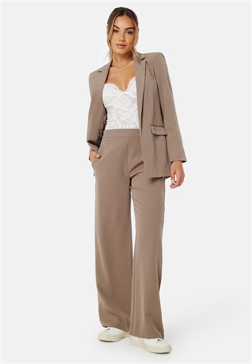Pieces Bossy HW Wide Plain Pant
