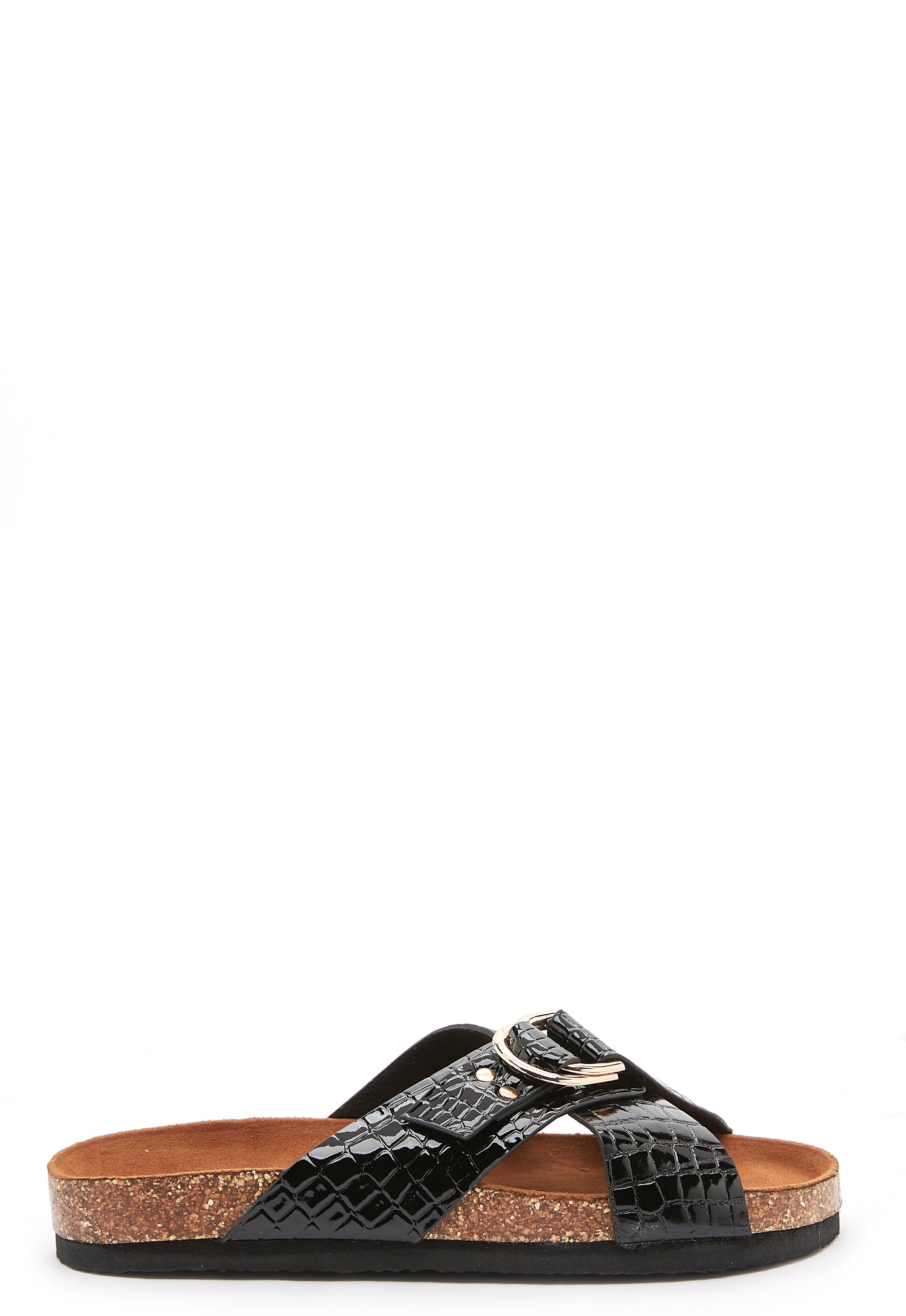 ONLY Maxi PU Croc Crossover Sandal