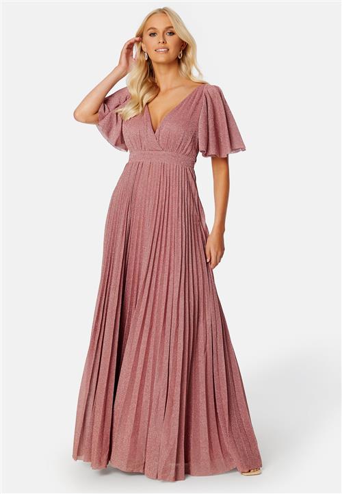 Goddiva Flutter Glitter Dress