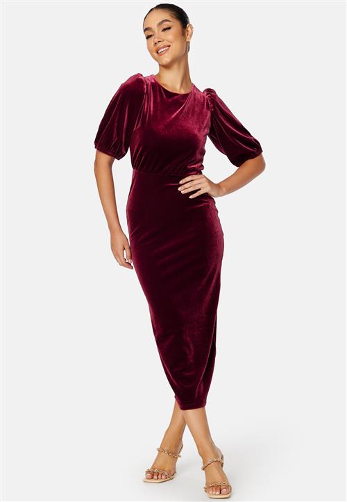 Happy Holly Irse Velvet Midi Dress