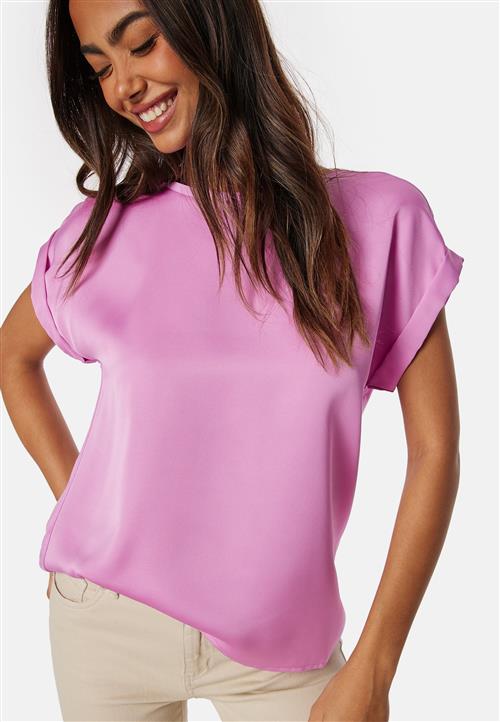 VILA Viellette S/S Satin Top