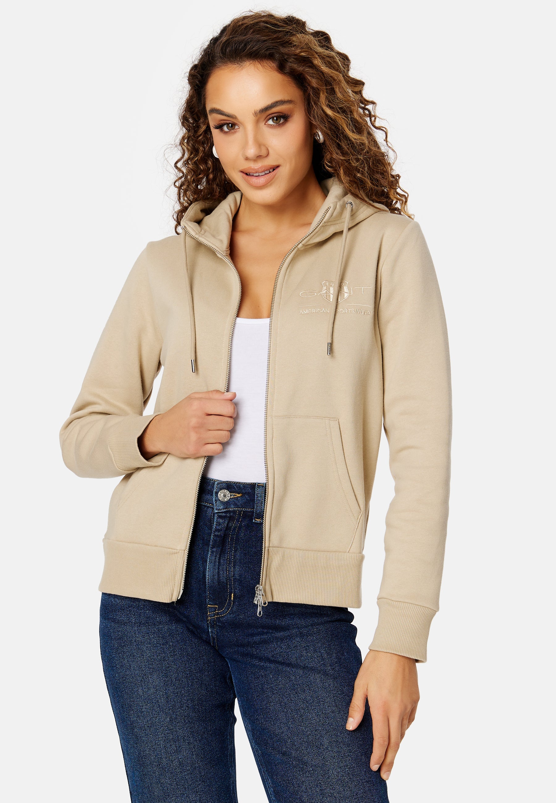 GANT Tonal Sheild Full Zip Hoodie