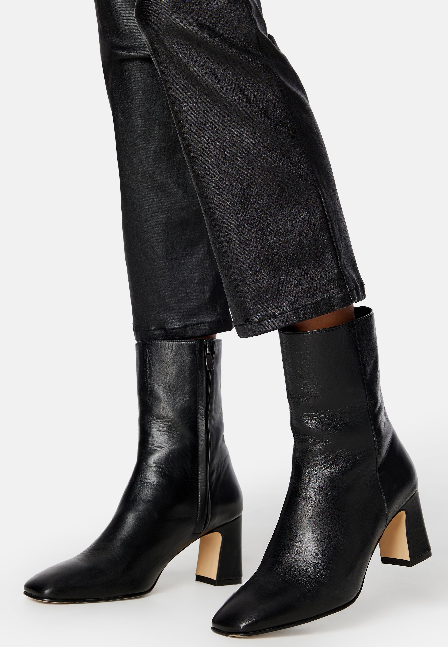 BUBBLEROOM CC Leather Heeled Boots