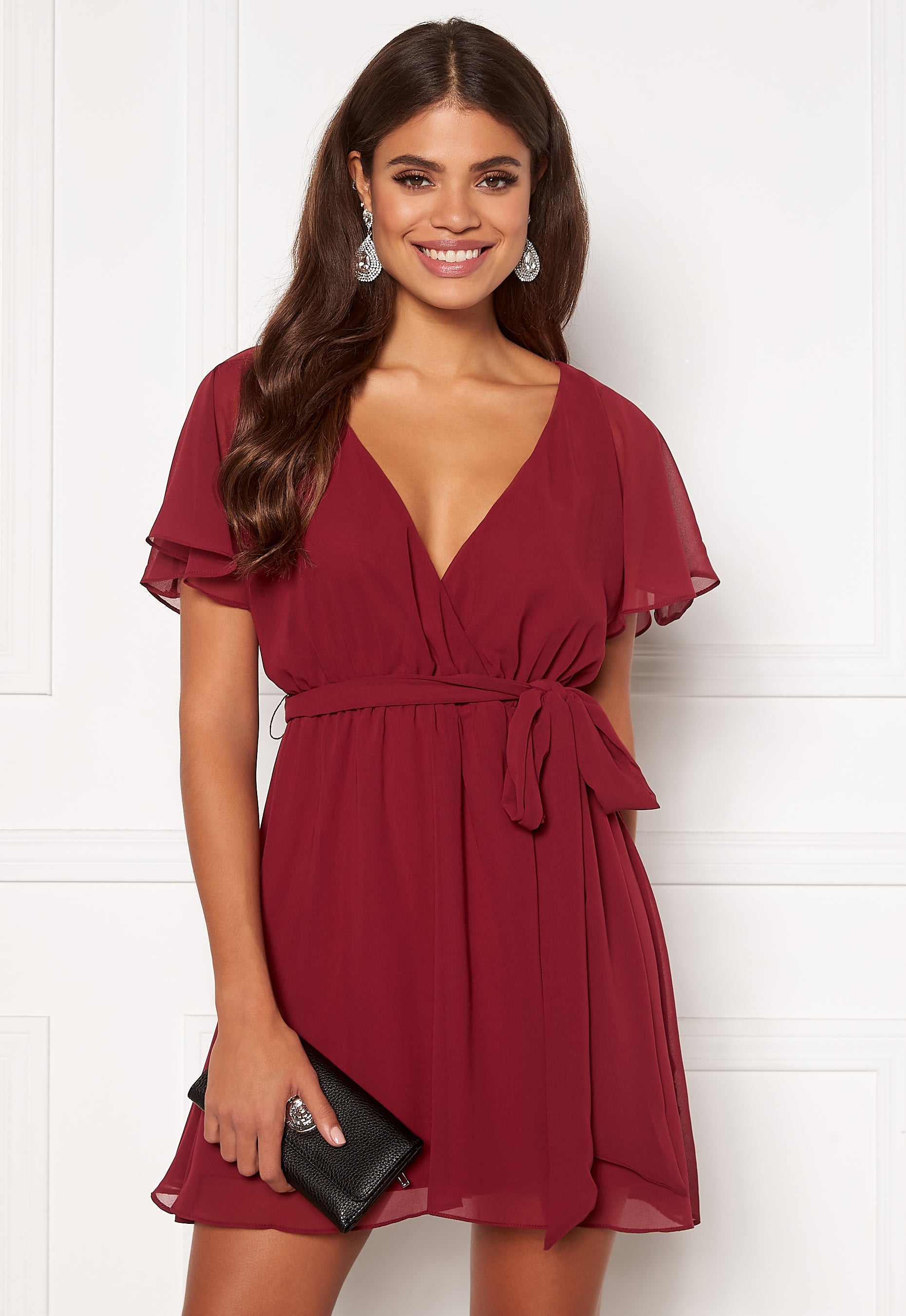 Goddiva Flutter Skater Dress